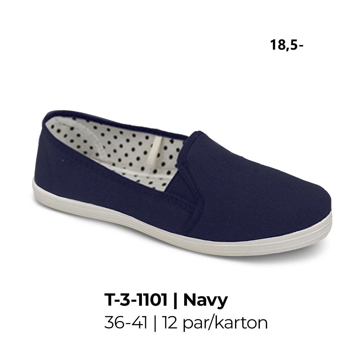 Tenisówki damskie T-3-1101 NAVY 36-41