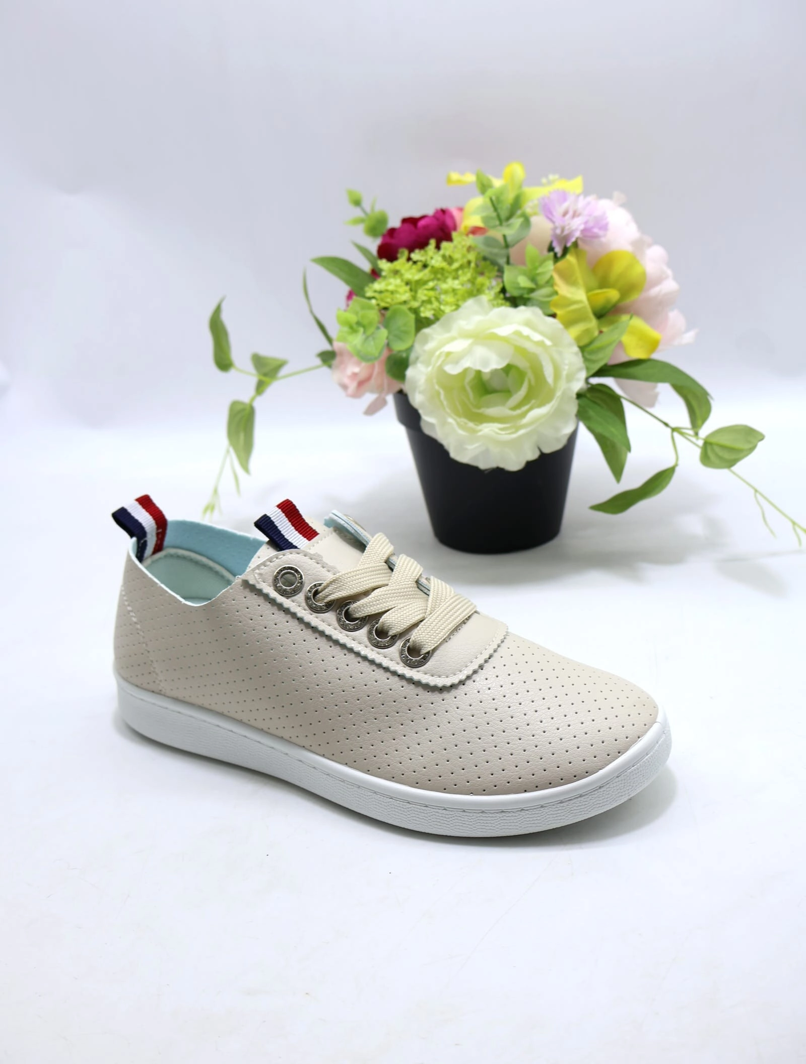 Tenisówki damskie 8957-3 BEIGE 36-41