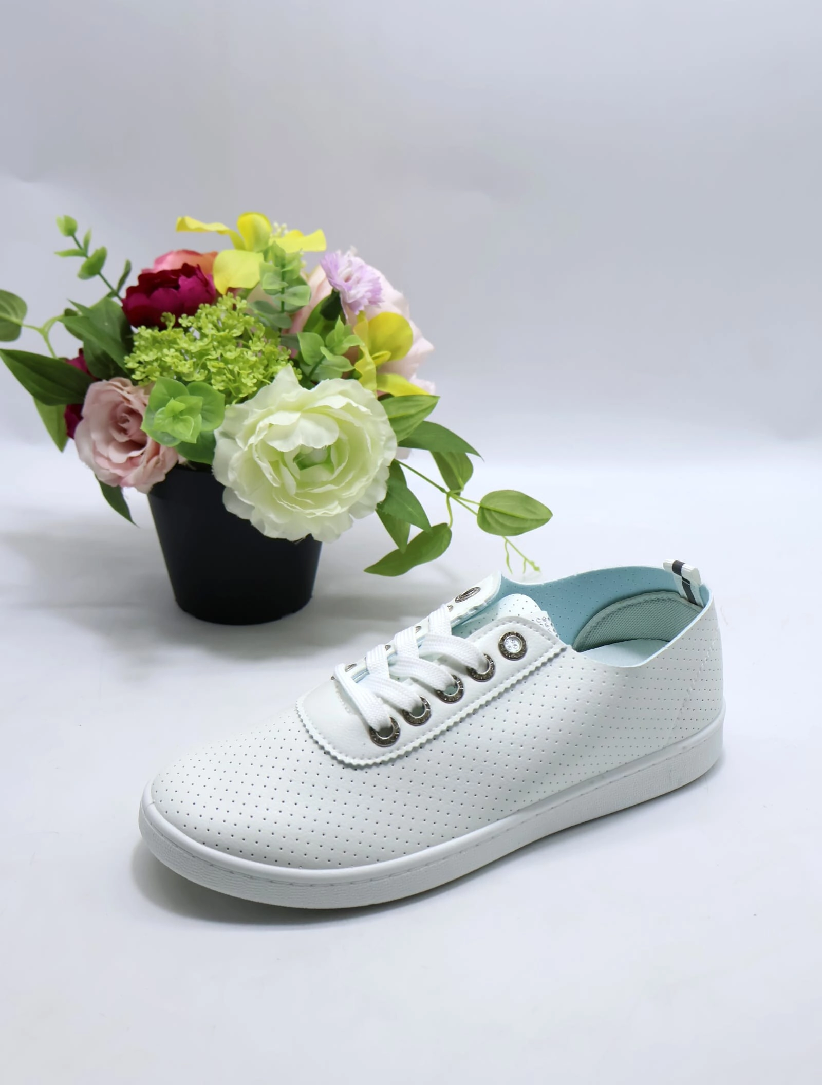 Tenisówki damskie 8956-2 WHITE 36-41