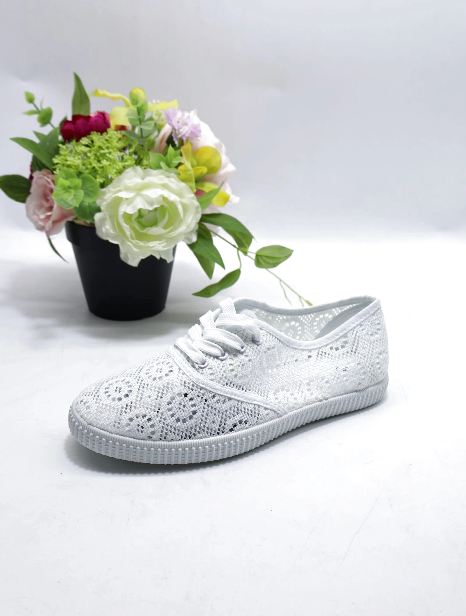 Tenisówki damskie 11099-8 WHITE 36-41