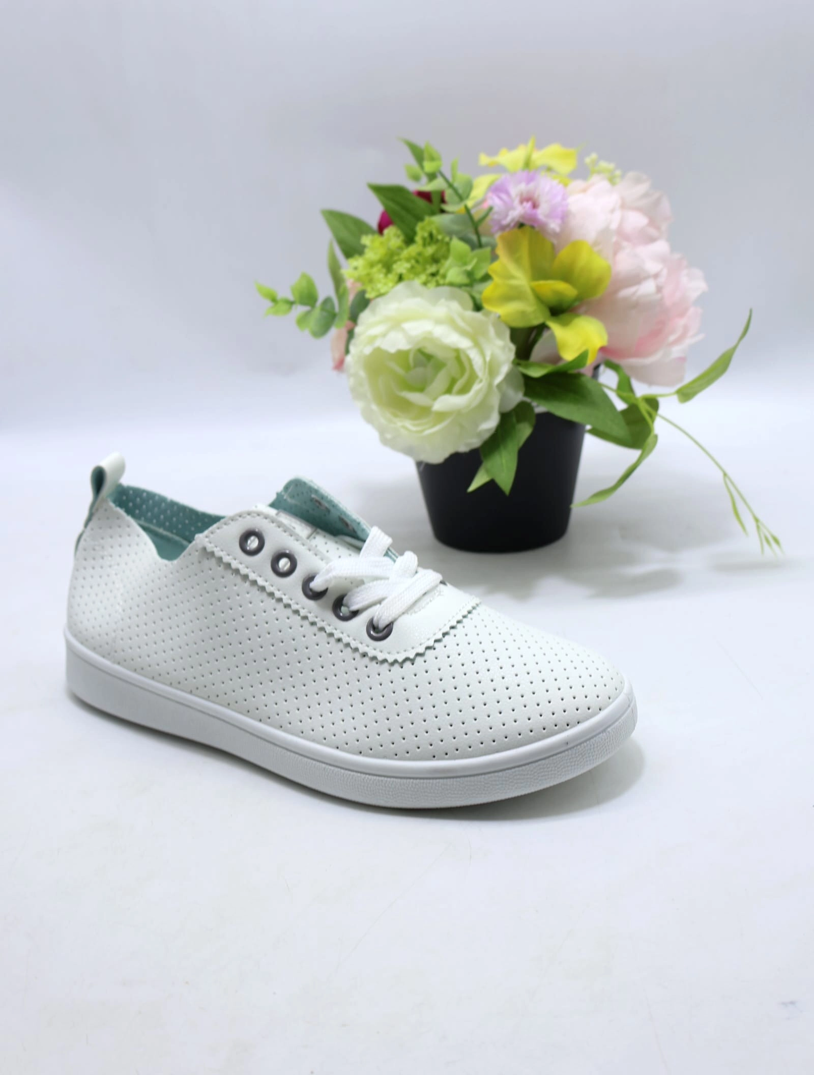 Tenisówki damskie SJ2217-5 WHITE/GREY 36-41