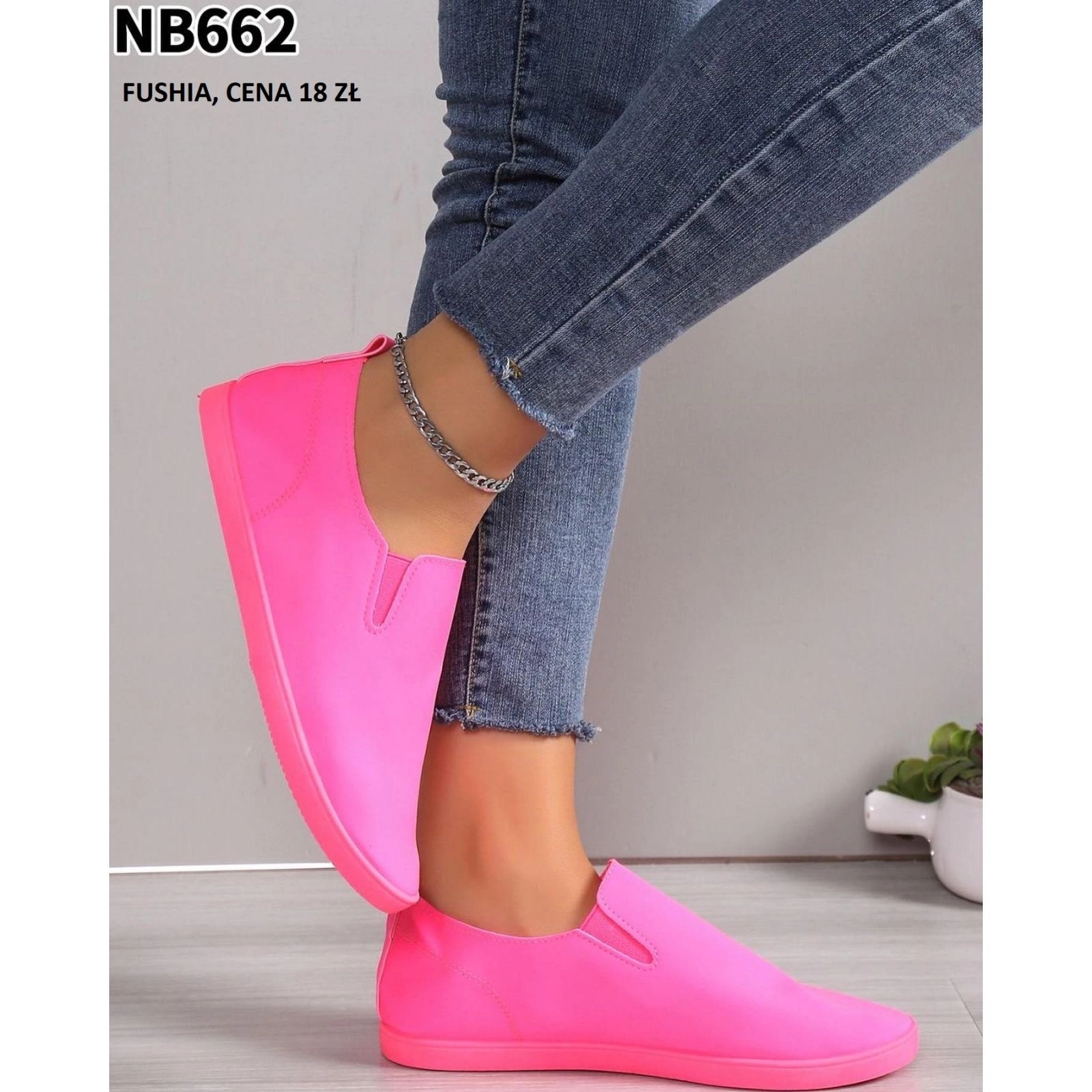 Tenisówki damskie NB662 FUSHIA 36-41
