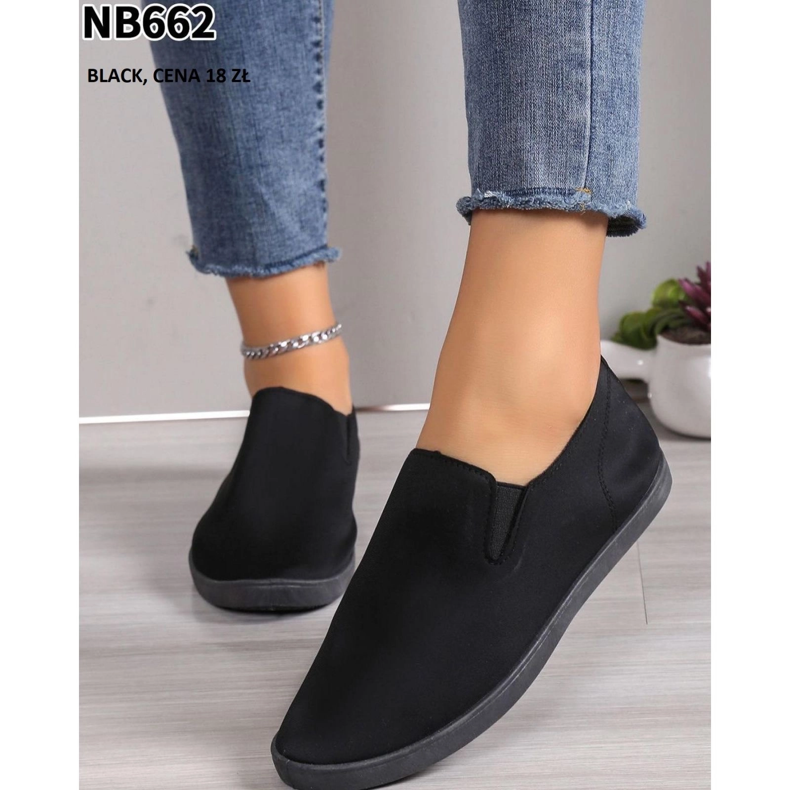 Tenisówki damskie NB662 BLACK 36-41