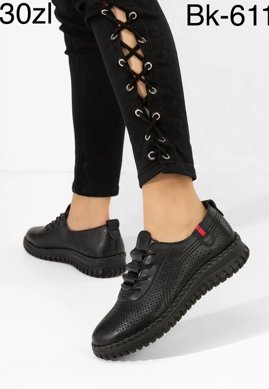 Tenisówki damskie BK-611 BLACK 36-41
