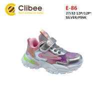 Buty Sportowe Dziecięce E86 (27-32) SILVER/PINK