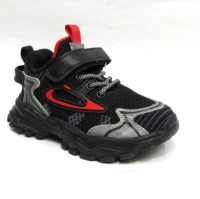 Buty Sportowe Dziecięce E107 (20-25) BLACK/RED