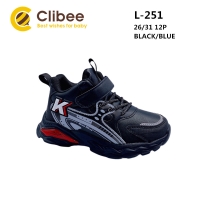 Buty Sportowe Dziecięce L251 (26-31) BLACK/BLUE