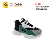 Buty Sportowe Dziecięce E89 (22-27) GREY/GREEN