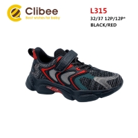 Buty Sportowe Dziecięce L315 (32-37) BLACK/RED