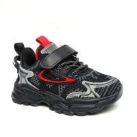 Buty Sportowe Dziecięce L210A (26-31) BLACK/RED