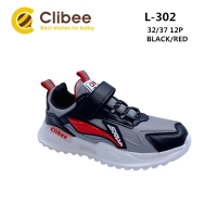 Buty Sportowe Dziecięce L302 (32-37) BLACK/RED