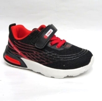 Buty Sportowe Dziecięce E102 (21-26) BLACK/RED