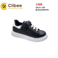 Buty Sportowe Dziecięce L506 (26-31) BLACK/WHITE