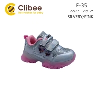 Buty Sportowe Dziecięce F35 (22-27) SILVER/PINK