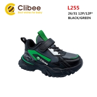Buty Sportowe Dziecięce L255 (26-31) BLACK/GREEN