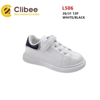 Buty Sportowe Dziecięce L506 (26-31) WHITE/BLACK