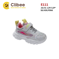 Buty Sportowe Dziecięce E111 (26-31) SILVER/PINK